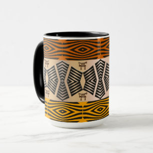 afrikanisches geometrisches Muster Tasse