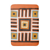 Afrikanisches geometrisches Stammesmuster Badematte (Vorderseite Vertikal)