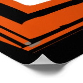 Afrikanisches geometrisches Stammesmuster Poster (Ecke)