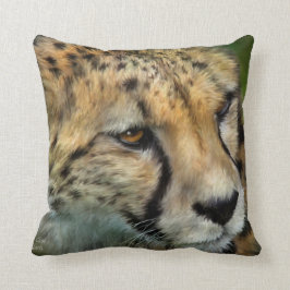 Afrikanisches Gepard-Porträt-Kunst-Designer-Kissen Kissen
