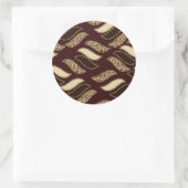 Afrikanisches Geparden Runder Aufkleber (Tasche)