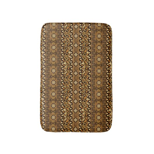 Afrikanisches Gepardhautmuster 2 Badematte (Vorderseite Vertikal)