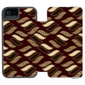 Afrikanisches Gepardhautmuster 2 Incipio iPhone Geldbeutel-Hülle (Folio Geöffnet)