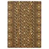 Afrikanisches Gepardhautmuster 2 Klemmbrett (Rückseite)