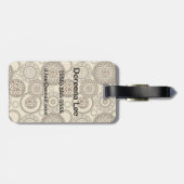 Afrikanisches Gepardhautmuster 3 Gepäckanhänger (Rückseite horizontal)