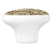 Afrikanisches Gepardhautmuster 3 Keramikknauf (Seitenansicht)