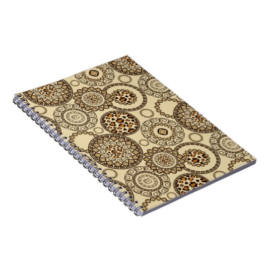 Afrikanisches Gepardhautmuster 3 Notizblock (Rechte Seite)