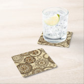 Afrikanisches Gepardhautmuster 3 Rechteckiger Pappuntersetzer (Vor Ort)