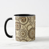 Afrikanisches Gepardhautmuster 3 Tasse (Links)