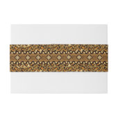 Afrikanisches Gepardhautmuster Einladungsbanderole (Rückseitenbeispiel)