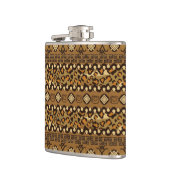 Afrikanisches Gepardhautmuster Flachmann (Links)