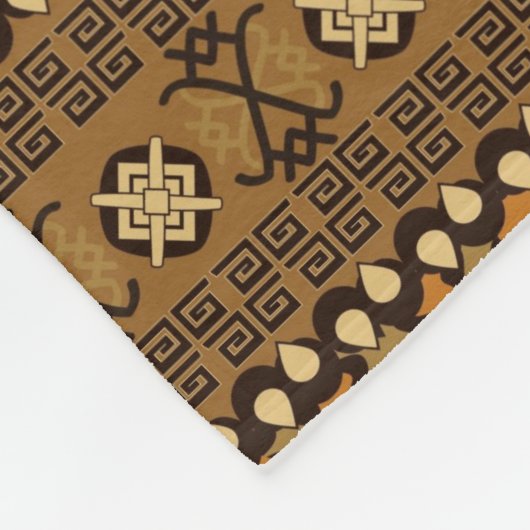 Afrikanisches Gepardhautmuster Fleecedecke (Ecke)