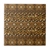 Afrikanisches Gepardhautmuster Fliese (Vorderseite)