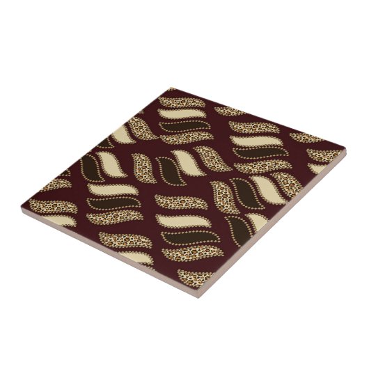 Afrikanisches Gepardhautmuster Fliese (Seite)