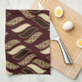 Afrikanisches Gepardhautmuster Handtuch (Viertel Falte)