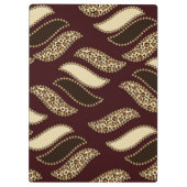 Afrikanisches Gepardhautmuster Klemmbrett (Rückseite)