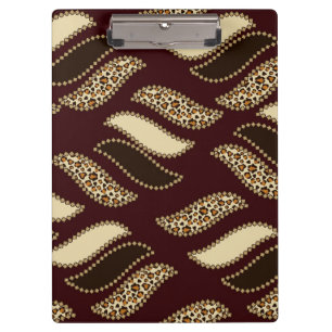 Afrikanisches Gepardhautmuster Klemmbrett
