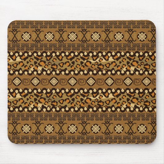 Afrikanisches Gepardhautmuster Mousepad (Vorne)
