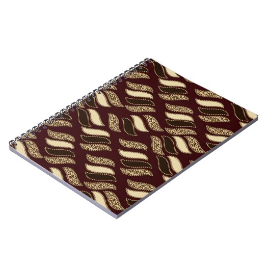 Afrikanisches Gepardhautmuster Notizblock (Linke Seite)