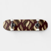 Afrikanisches Gepardhautmuster Skateboard (Horizontal)