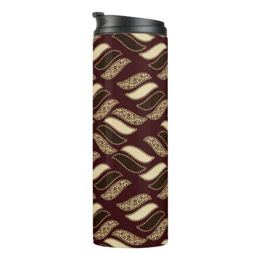 Afrikanisches Gepardhautmuster Thermosbecher (Nach rechts gedreht)