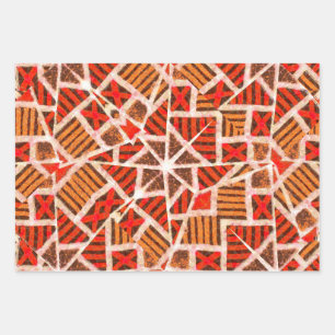 Afrikanisches Geschenkverpackungspapier Geschenkpapier Set