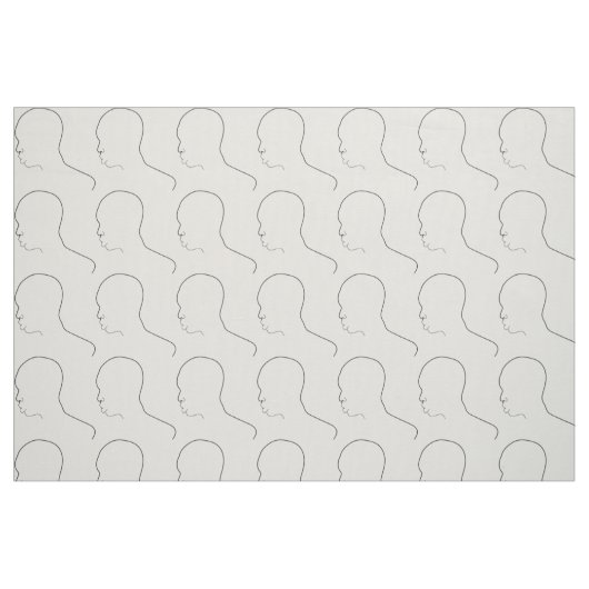 Afrikanisches Gesicht Stoff (Fat Quarter (45,7 x 55,9 cm))