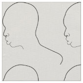 Afrikanisches Gesicht Stoff (Nahaufnahme)