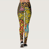 Afrikanisches Gewebe: Wildtierpatchwork. Leggings (Rückseite)