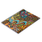 Afrikanisches Gewebe: Wildtierpatchwork. Notizblock (Linke Seite)
