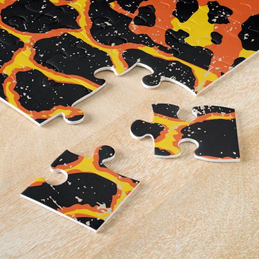 Afrikanisches Gewebe: Wildtierpatchwork. Puzzle (Seite)