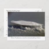Afrikanisches Gewitter aus ISS Postkarte (Vorne/Hinten)