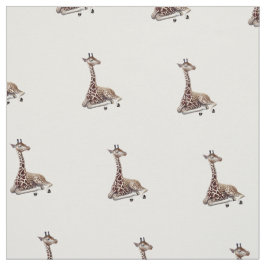 Afrikanisches Giraffen-Tier-Baumwollgewebe Stoff