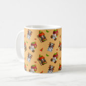 Afrikanisches Gnomes-Muster Kaffeetasse (Vorderseite Links)