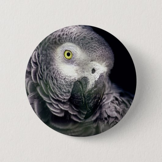 Afrikanisches Grau Button (Vorderseite)