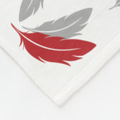 Afrikanisches Grau-Decke Fleecedecke (Ecke)