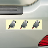 Afrikanisches Grau des Kongos Autoaufkleber (Auf Auto)
