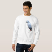 Afrikanisches Grau in Ihrer Tasche Sweatshirt (Vorne ganz)