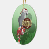 Afrikanisches Grau Keramik Ornament (Links)