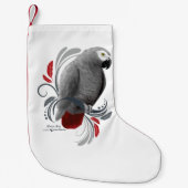 Afrikanisches Grau Kleiner Weihnachtsstrumpf (Vorderseite)