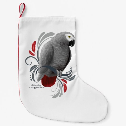 Afrikanisches Grau Kleiner Weihnachtsstrumpf (Vorderseite)