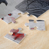 Afrikanisches Grau-Liebe-Buchstaben Puzzle (Seite)