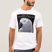 Afrikanisches Grau-Liebe-Shirt T-Shirt (Vorderseite)