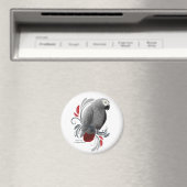 Afrikanisches Grau Magnet (In Situ (Geschirrspüler))