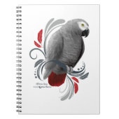 Afrikanisches Grau Notizblock (Vorderseite)