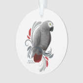 Afrikanisches Grau Ornament (Vorderseite)