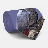 Afrikanisches Grau-Papagei auf Niederlassung Krawatte (Gerollt)