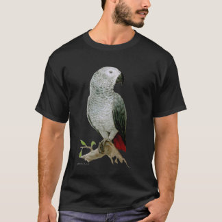 Afrikanisches Grau-Papagei (dunkler Entwurf) T-Shirt