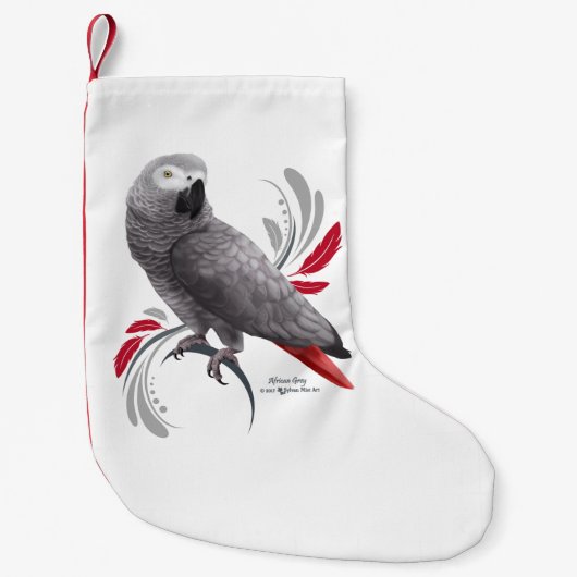 Afrikanisches Grau-Papagei Kleiner Weihnachtsstrumpf (Vorderseite)
