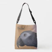 Afrikanisches Grau-Papagei Tragetaschen Mit Langen Trägern (Rückseite)